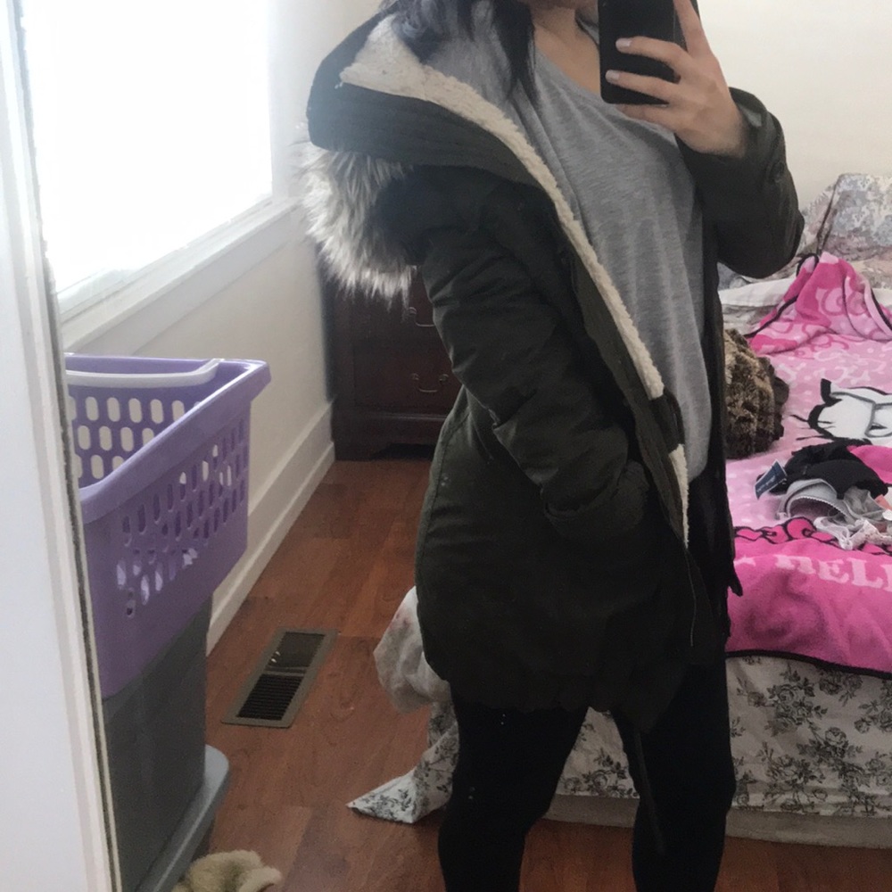 Abercrombie & Fitch Green Utility Jacket
